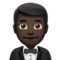 Man in Tuxedo - Black emoji on Apple